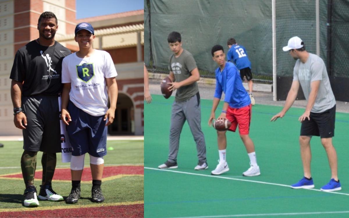 Caleb Williams, Russell Wilson, Andrew Luck